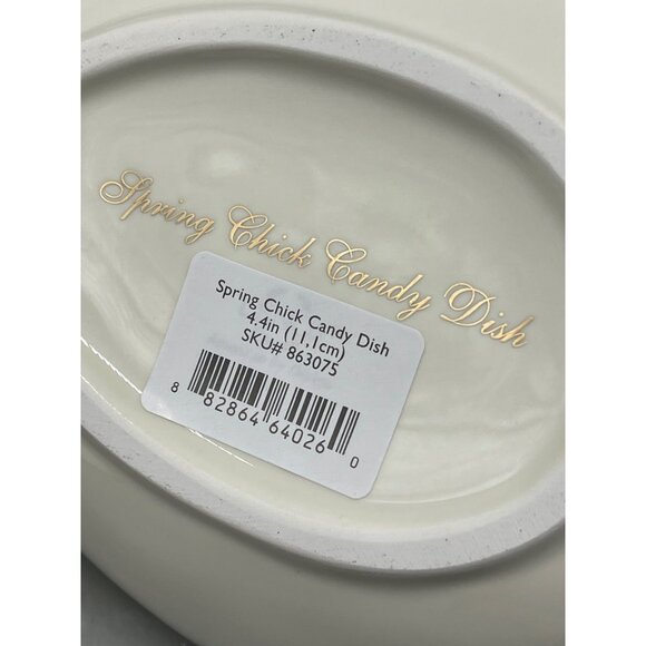 Lenox American design Soring Chick Candy Dish 4x4" yellow gold floral READ NEW - Picture 7 of 8